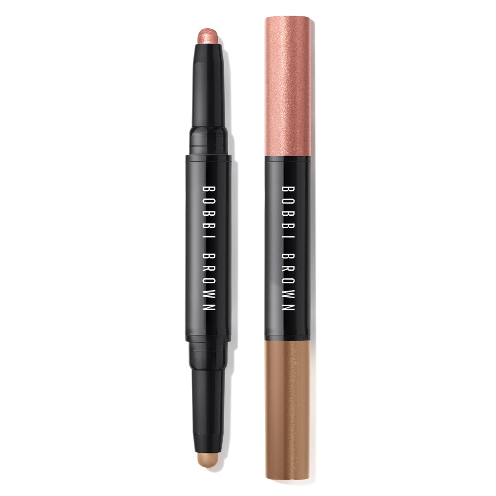 Стойкие двухсторонние кремовые тени для век dual-ended long-wear cream shadow stick Bobbi Brown, цвет pink copper/ cashew
Стойкие двухсторонние кремовые тени для век dual-ended long-wear cream shadow stick Bobbi Brown, цвет pink copper/ cashew