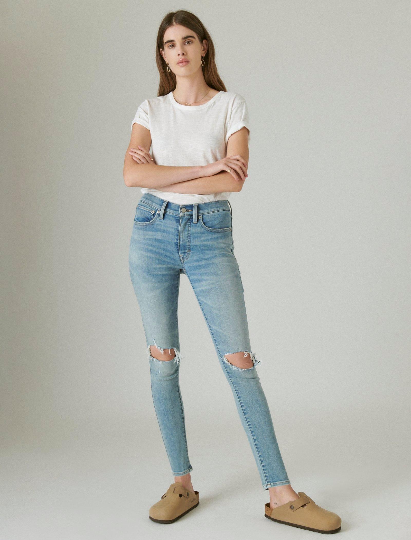 Lucky Brand женские облегающие джинсы Bridgette с высокой посадкой, светло-голубой
Lucky Brand женские облегающие джинсы Bridgette с высокой посадкой, светло-голубой