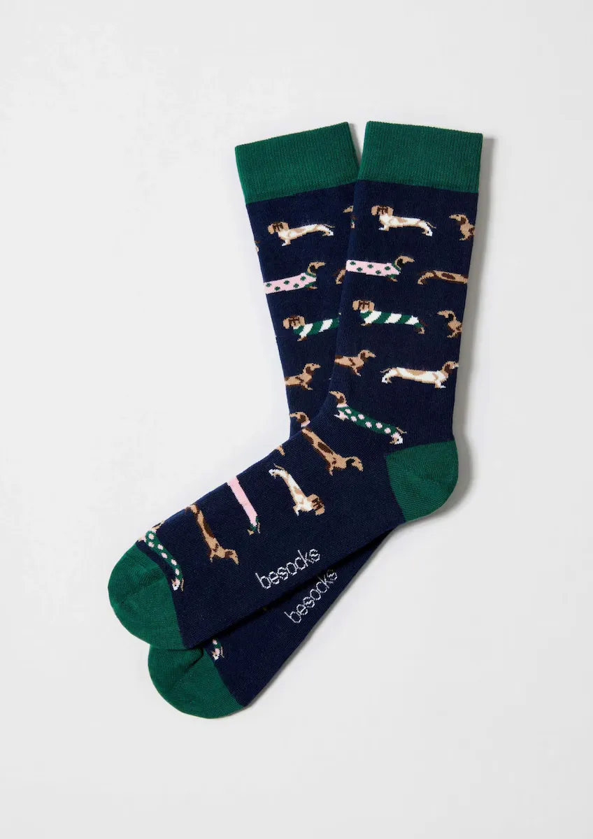 Высокие носки унисекс из органического хлопка темно-синего цвета Besocks, тёмно-синий
Высокие носки унисекс из органического хлопка темно-синего цвета Besocks, тёмно-синий