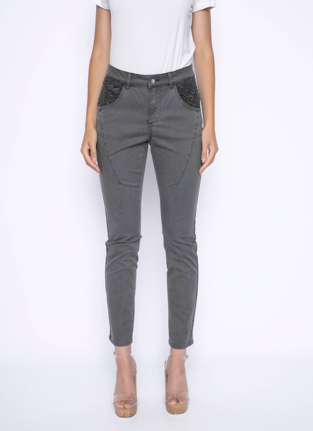 Брюки с кружевными карманами цвета авокадо Picadilly, Avocado Green
Брюки с кружевными карманами цвета авокадо Picadilly, Avocado Green