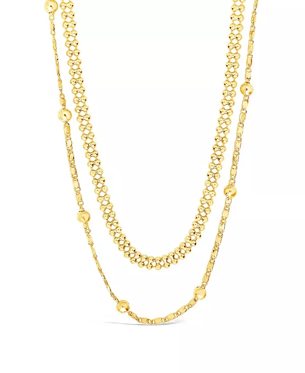 Женское многослойное цепочное ожерелье из позолоченного бисера Sterling Forever, gold-tone
Женское многослойное цепочное ожерелье из позолоченного бисера Sterling Forever, gold-tone