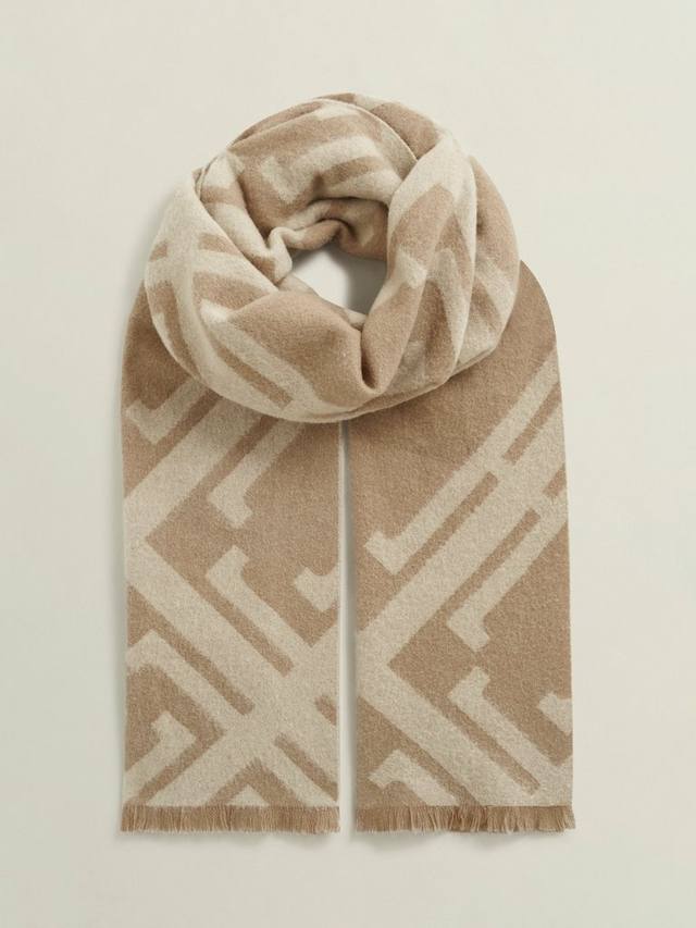 Шарф Delaney Insignia из чистой шерсти Hobbs, Camel/Cream
Шарф Delaney Insignia из чистой шерсти Hobbs, Camel/Cream