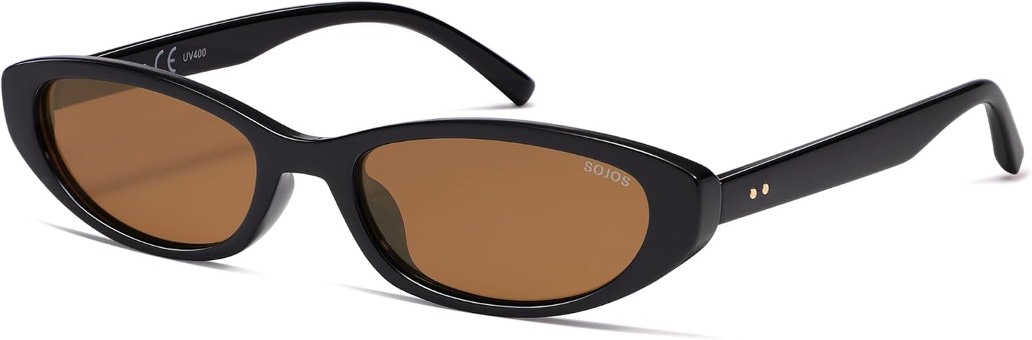 Солнцезащитные очки SOJOS Retro Oval Cat Eye с поляризацией, в стиле ретро, для женщин и мужчин, 80-х и 90-х, маленькие, прямоугольные, модель Y2K SJ2664, Black/Brown
Солнцезащитные очки SOJOS Retro Oval Cat Eye с поляризацией, в стиле ретро, для женщин и мужчин, 80-х и 90-х, маленькие, прямоугольные, модель Y2K SJ2664, Black/Brown