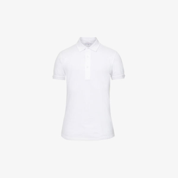 Sebastian рубашка-поло из хлопкового пике с короткими рукавами Orlebar Brown, белый
Sebastian рубашка-поло из хлопкового пике с короткими рукавами Orlebar Brown, белый