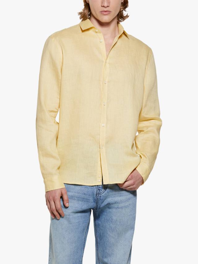 Льняная рубашка с длинными рукавами на пуговицах SISLEY
Льняная рубашка с длинными рукавами на пуговицах SISLEY