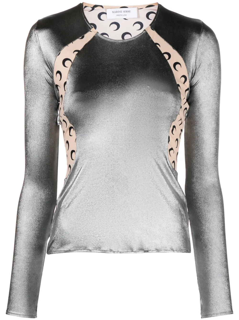 Топ из джерси с принтом Crescent Moon Marine Serre, серебяный
Топ из джерси с принтом Crescent Moon Marine Serre, серебяный