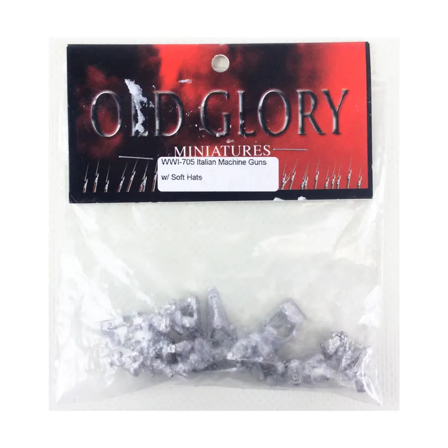 Итальянские пулеметы в мягких шляпах, World War I (25mm) (Old Glory)
Итальянские пулеметы в мягких шляпах, World War I (25mm) (Old Glory)