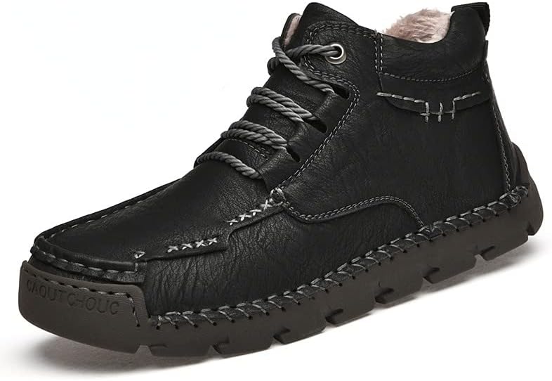 Мужские ботинки Чака с ручной прошивкой, повседневная обувь, зимние шнурованные модные лоферы, удобные кожаные походные теплые снежные ботинки Elshtide, черный
Мужские ботинки Чака с ручной прошивкой, повседневная обувь, зимние шнурованные модные лоферы, удобные кожаные походные теплые снежные ботинки Elshtide, черный