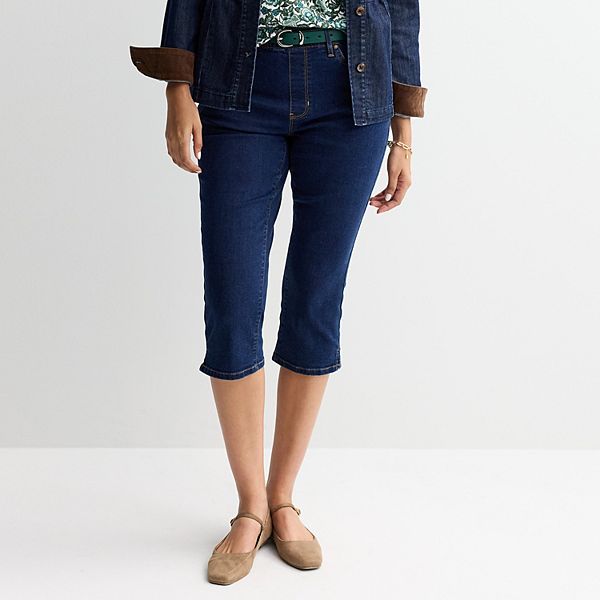 Женские джинсовые капри на резинке Croft & Barrow, Dark Medium Wash
Женские джинсовые капри на резинке Croft & Barrow, Dark Medium Wash