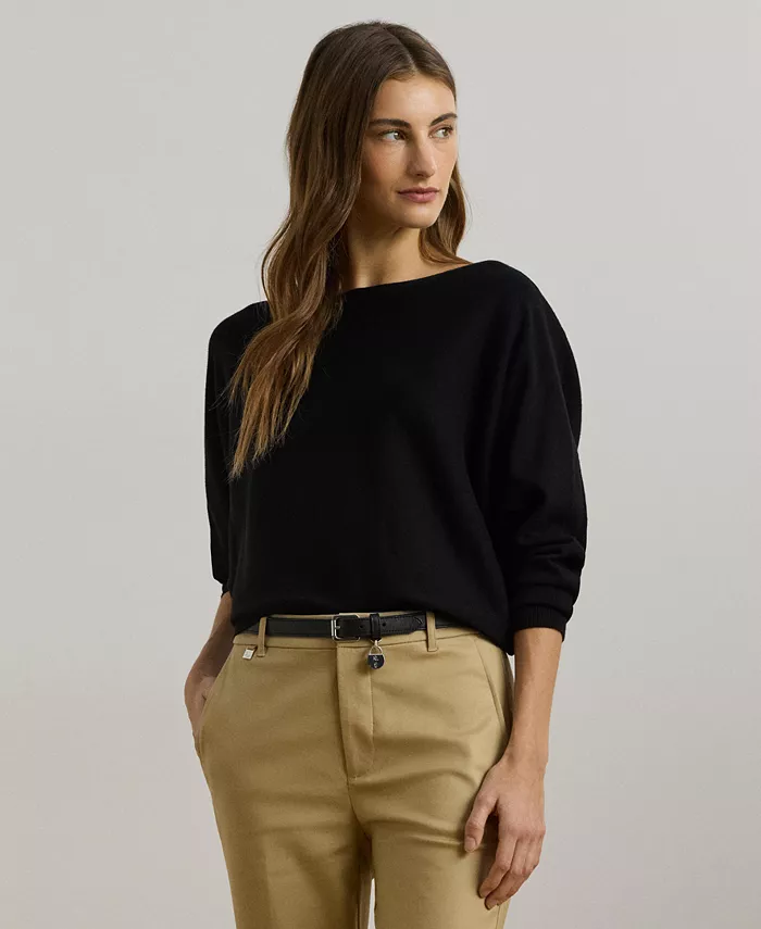 Женский свитер с рукавами «летучая мышь» из хлопковой смеси, размеры P/XXS–XL Lauren Ralph Lauren, черный
Женский свитер с рукавами «летучая мышь» из хлопковой смеси, размеры P/XXS–XL Lauren Ralph Lauren, черный