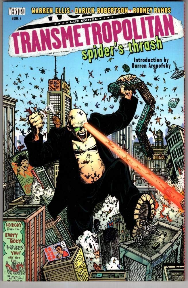 Transmetropolitan VOL 07: Spider's Thrash (Transmetropolitan (Graphic Novels)) (Vertigo)
Transmetropolitan VOL 07: Spider's Thrash (Transmetropolitan (Graphic Novels)) (Vertigo)