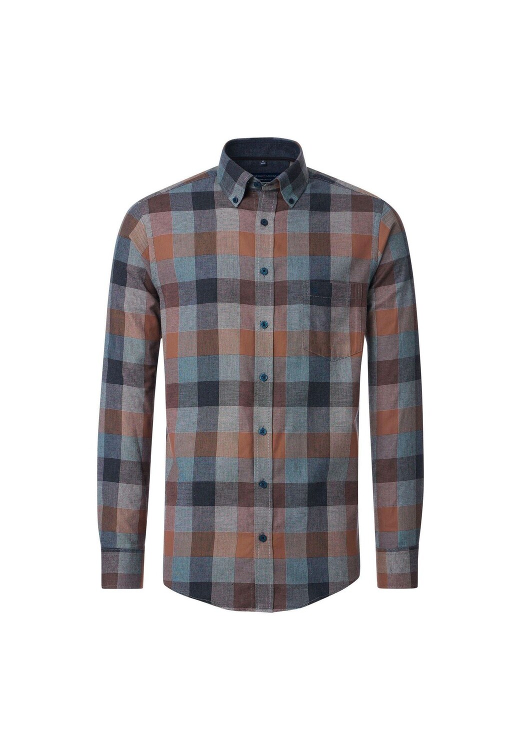 Мужская повседневная рубашка в клетку, комфортная посадка CASAMODA, оранжевый
Мужская повседневная рубашка в клетку, комфортная посадка CASAMODA, оранжевый