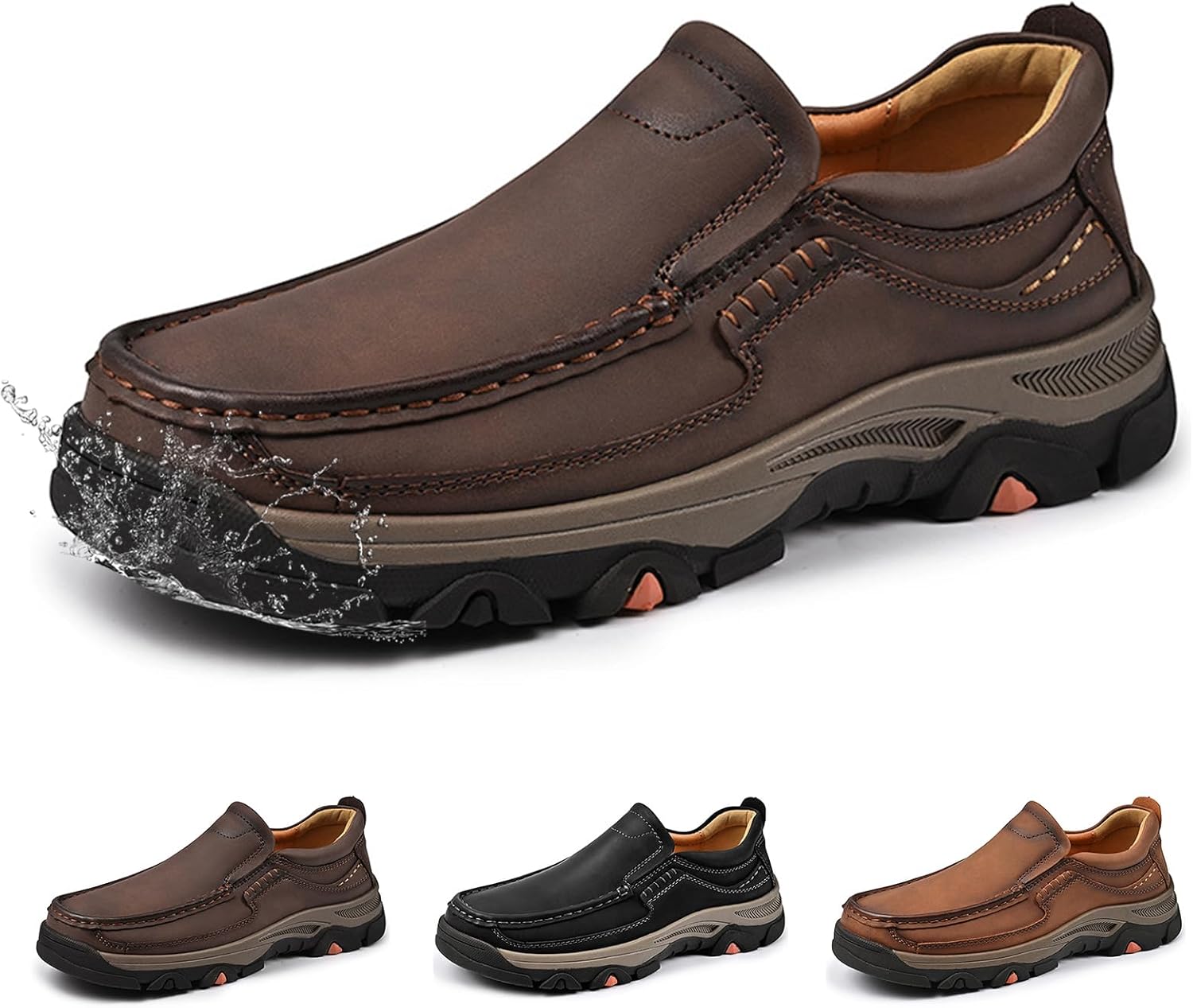 Мужские лоферы из кожи, водонепроницаемые, без шнурков, для вождения и повседневной носки, мягкие, легкие и удобные деловые туфли для ходьбы и походов Generic, темно-коричневый
Мужские лоферы из кожи, водонепроницаемые, без шнурков, для вождения и повседневной носки, мягкие, легкие и удобные деловые туфли для ходьбы и походов Generic, темно-коричневый