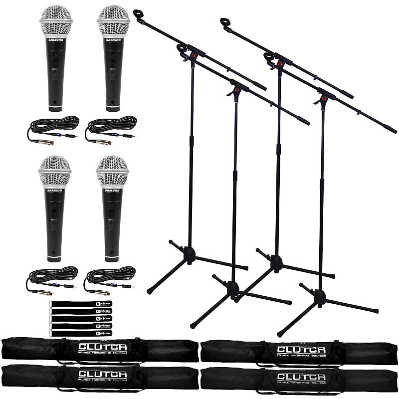 Вокальный микрофон Samson Microphone Boom Stand Clip Holder Foldable Tripod Clutch w Bag, Vocal Mic 4 Pack
Вокальный микрофон Samson Microphone Boom Stand Clip Holder Foldable Tripod Clutch w Bag, Vocal Mic 4 Pack