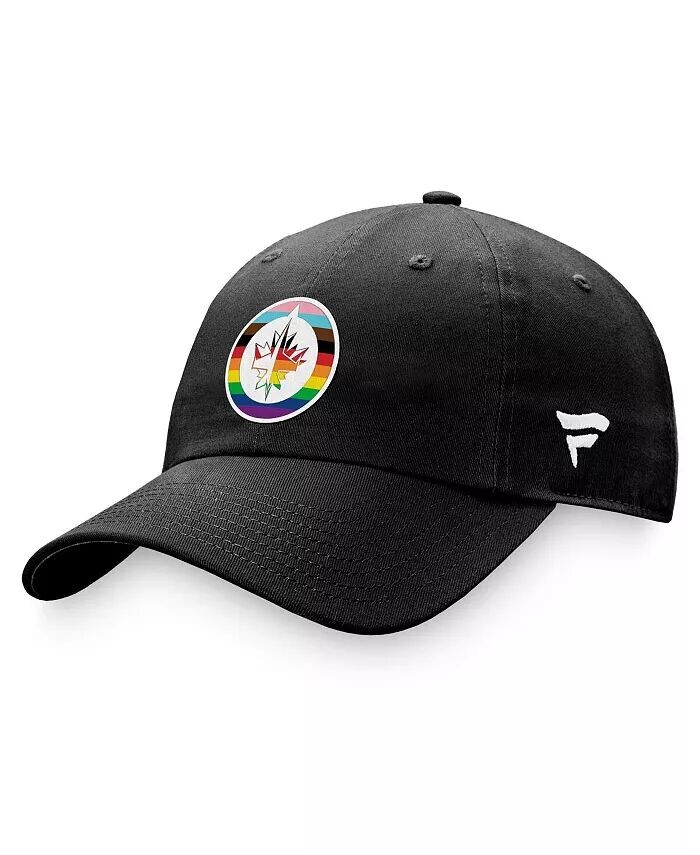 Мужская черная регулируемая кепка с логотипом Winnipeg Jets Team Pride Fanatics, черный
Мужская черная регулируемая кепка с логотипом Winnipeg Jets Team Pride Fanatics, черный