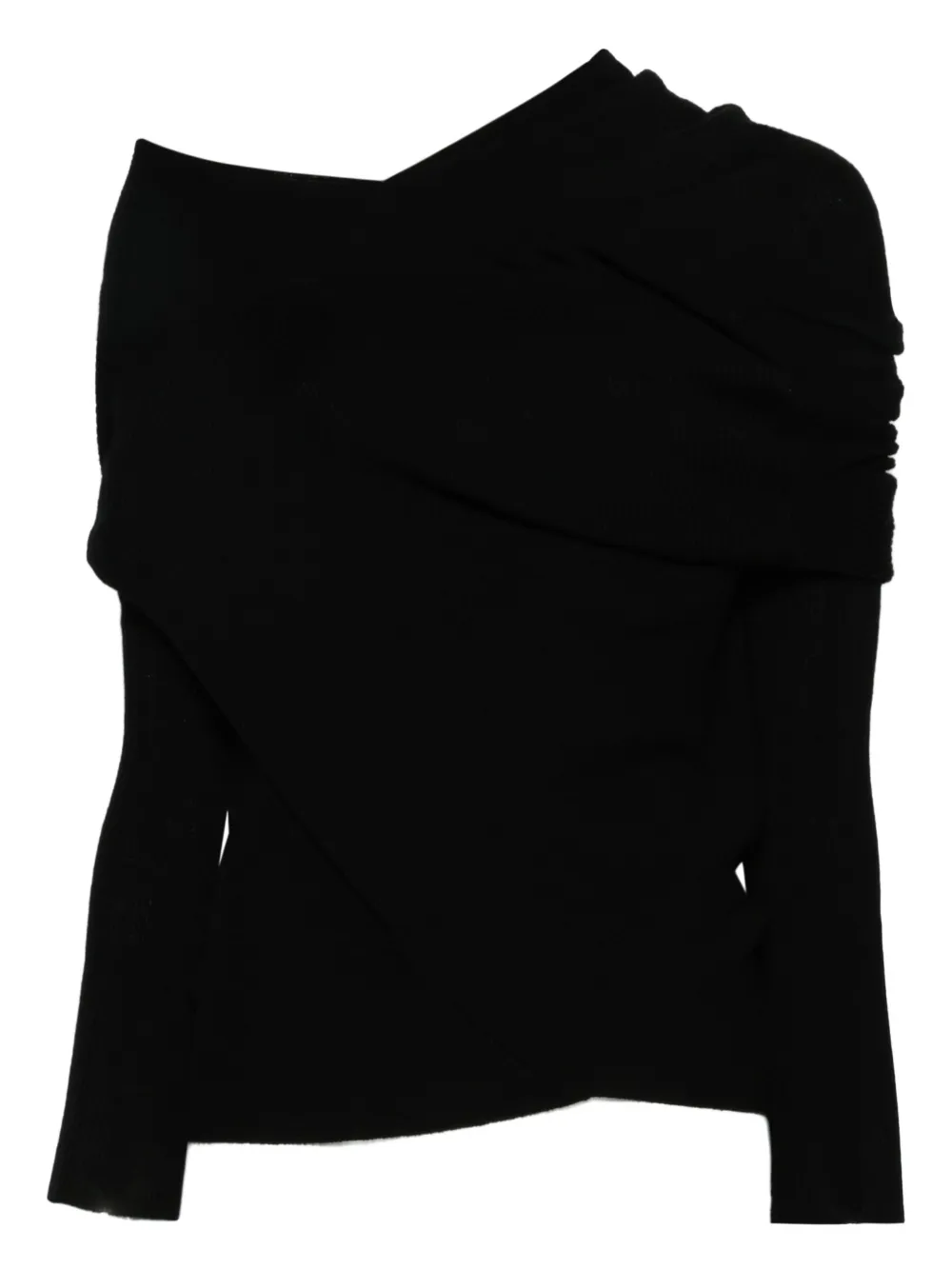 Трикотажный топ с драпировкой P.A.R.O.S.H., черный
Трикотажный топ с драпировкой P.A.R.O.S.H., черный