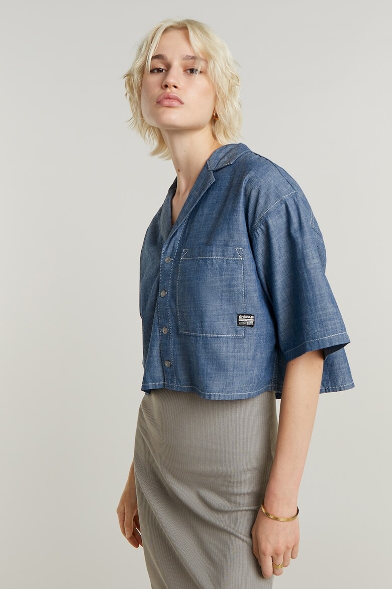 Короткая рубашка из органического хлопка G-Star Raw, синий 
Короткая рубашка из органического хлопка G-Star Raw, синий