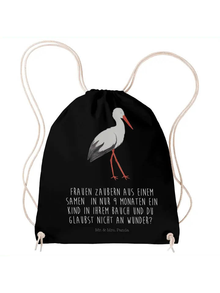 Спортивная сумка Mr & Mrs Panda Sportbeutel Storch, черный
Спортивная сумка Mr & Mrs Panda Sportbeutel Storch, черный