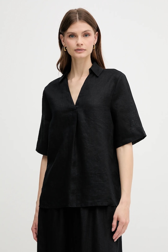 Льняная блузка United Colors Of Benetton, черный
Льняная блузка United Colors Of Benetton, черный