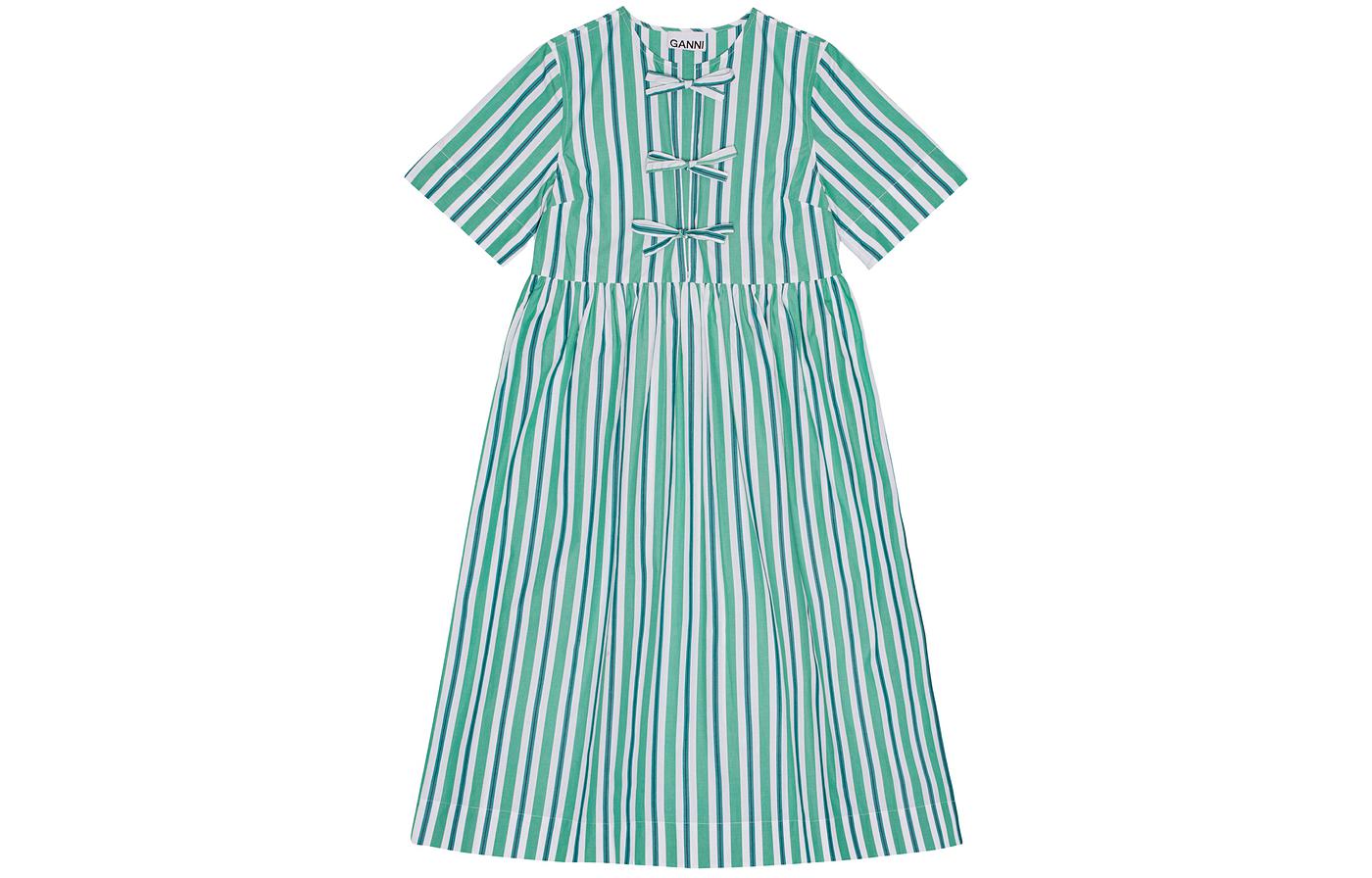 SS24 Женское платье с короткими рукавами мятного цвета GANNI
SS24 Женское платье с короткими рукавами мятного цвета GANNI