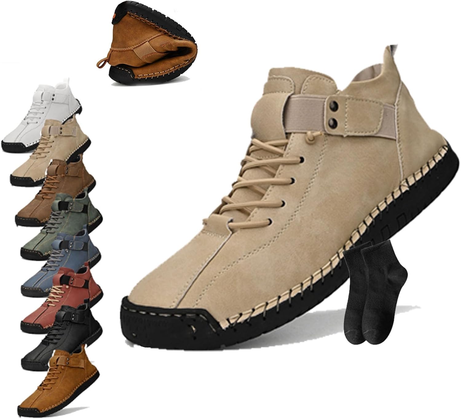 Мужские повседневные лоферы-мокасины ручной работы Noworfewer, хаки
Мужские повседневные лоферы-мокасины ручной работы Noworfewer, хаки