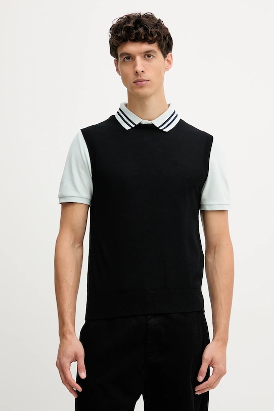 Шерстяной жилет United Colors Of Benetton, черный
Шерстяной жилет United Colors Of Benetton, черный