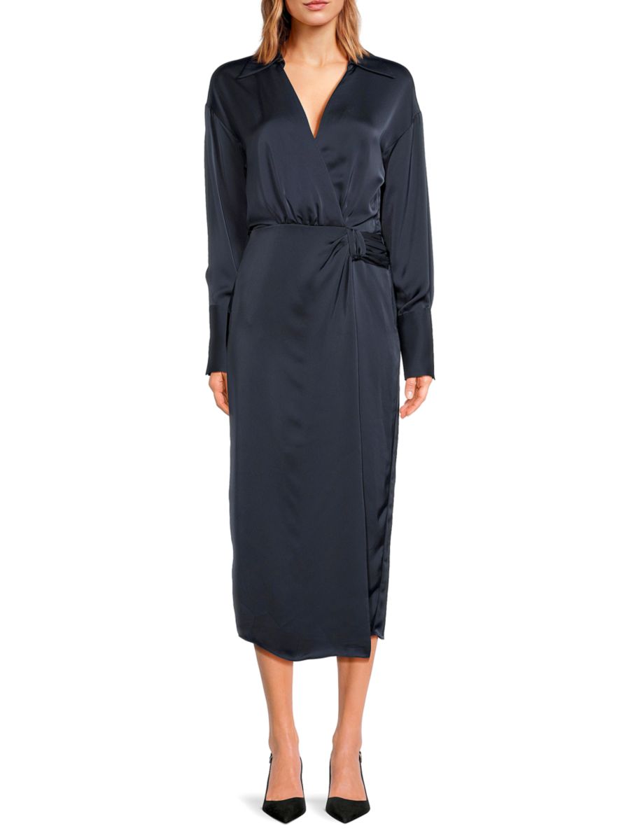 Платье миди Aurora с драпировкой и разрезом спереди Ramy Brook, темно-синий
Платье миди Aurora с драпировкой и разрезом спереди Ramy Brook, темно-синий