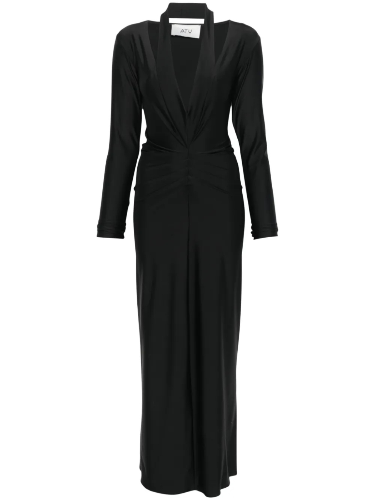 Платье макси Atu Body Couture с V-образным вырезом, черный
Платье макси Atu Body Couture с V-образным вырезом, черный