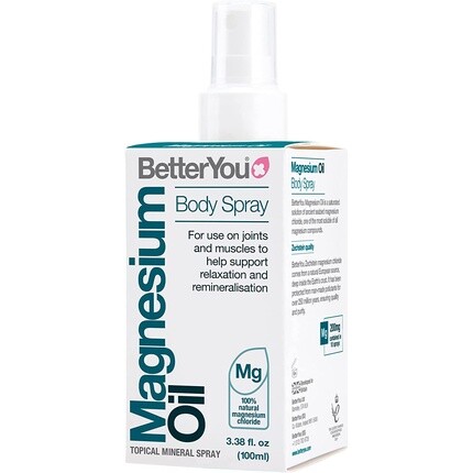 Спрей для тела BetterYou Magnesium Oil, чистый чистый и натуральный источник хлорида магния, 100 мл - одиночный
Спрей для тела BetterYou Magnesium Oil, чистый чистый и натуральный источник хлорида магния, 100 мл - одиночный