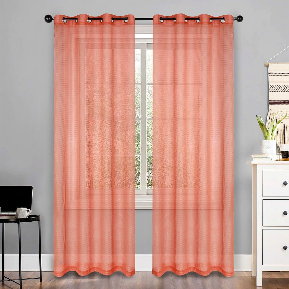 Комплект из 2 прозрачных оконных штор с люверсами SUPERIOR Jackson Stripe, оранжевый
Комплект из 2 прозрачных оконных штор с люверсами SUPERIOR Jackson Stripe, оранжевый