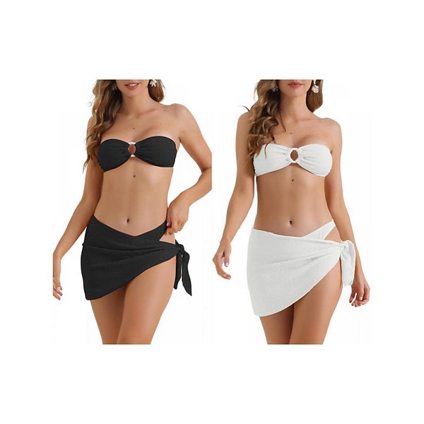 2 комплекта женского бикини с ребристой лентой o-ring, 3-частный треугольный низ на застежке сзади Inspire Chic, White Black, Белый, 2 комплекта женского бикини с ребристой лентой o-ring, 3-частный треугольный низ на застежке сзади Inspire Chic, White Bla
2 комплекта женского бикини с ребристой лентой o-ring, 3-частный треугольный низ на застежке сзади Inspire Chic, White Black, Белый, 2 комплекта женского бикини с ребристой лентой o-ring, 3-частный треугольный низ на застежке сзади Inspire Chic, White Bla
