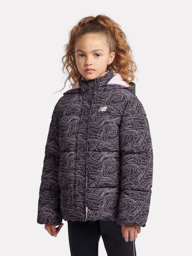 Детская куртка-пуховик с капюшоном и завихренным принтом New Balance, Caviar
Детская куртка-пуховик с капюшоном и завихренным принтом New Balance, Caviar