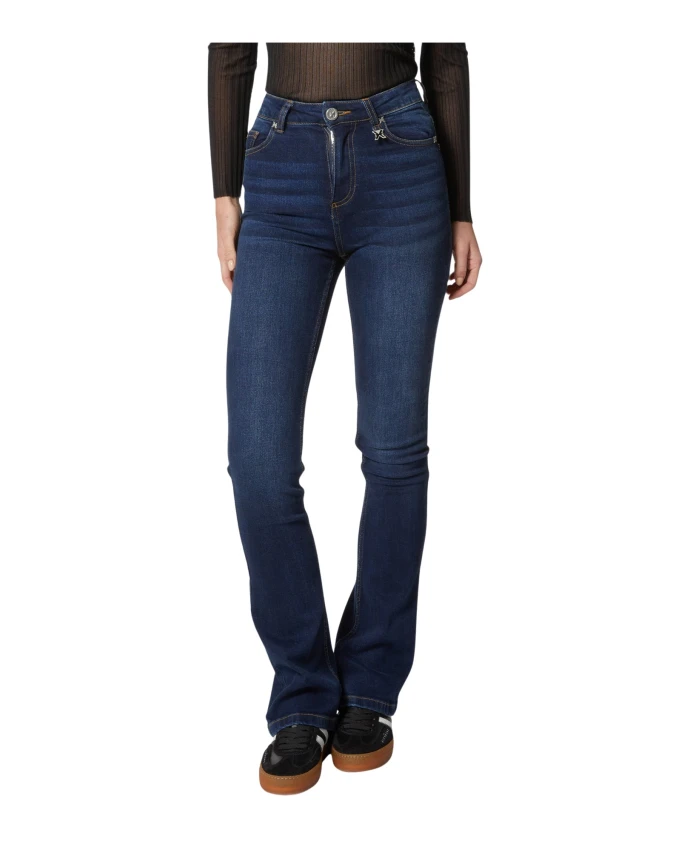 Темно-Синие джинсы-клеш с высокой талией Richmond, синий
Темно-Синие джинсы-клеш с высокой талией Richmond, синий