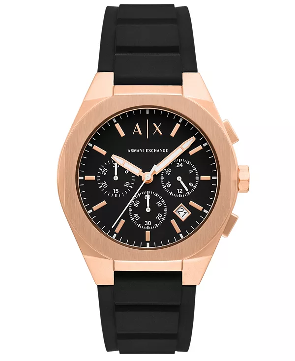 Мужские кварцевые часы-хронограф с синхронизацией, черные, силиконовые, 42 мм A|X Armani Exchange, black
Мужские кварцевые часы-хронограф с синхронизацией, черные, силиконовые, 42 мм A|X Armani Exchange, black