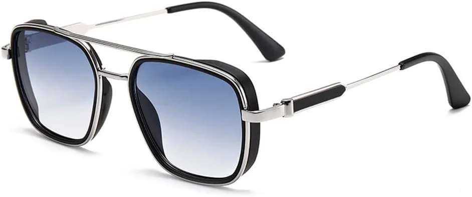 Мужские солнцезащитные очки в стиле ретро с двойной перемычкой и градиентным переходом цвета, защита от ультрафиолета UV400 HVTVTLA, Silver Blue Gradient
Мужские солнцезащитные очки в стиле ретро с двойной перемычкой и градиентным переходом цвета, защита от ультрафиолета UV400 HVTVTLA, Silver Blue Gradient