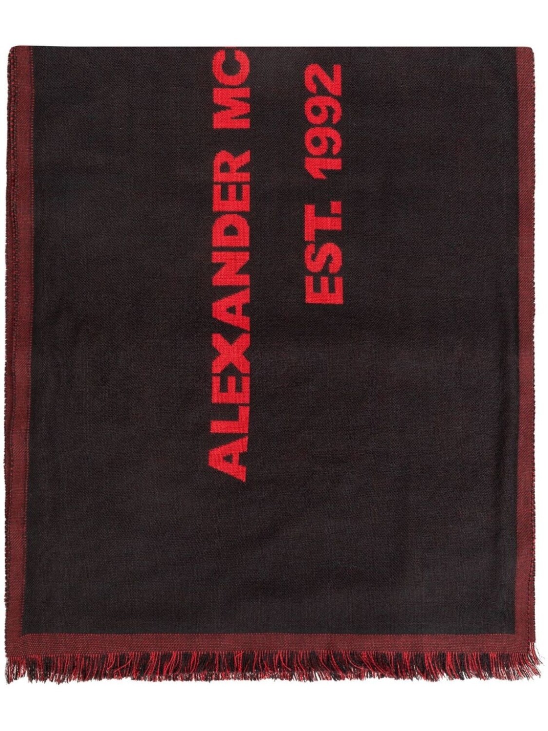 Шерстяной шарф с логотипом Alexander McQueen, черный
Шерстяной шарф с логотипом Alexander McQueen, черный