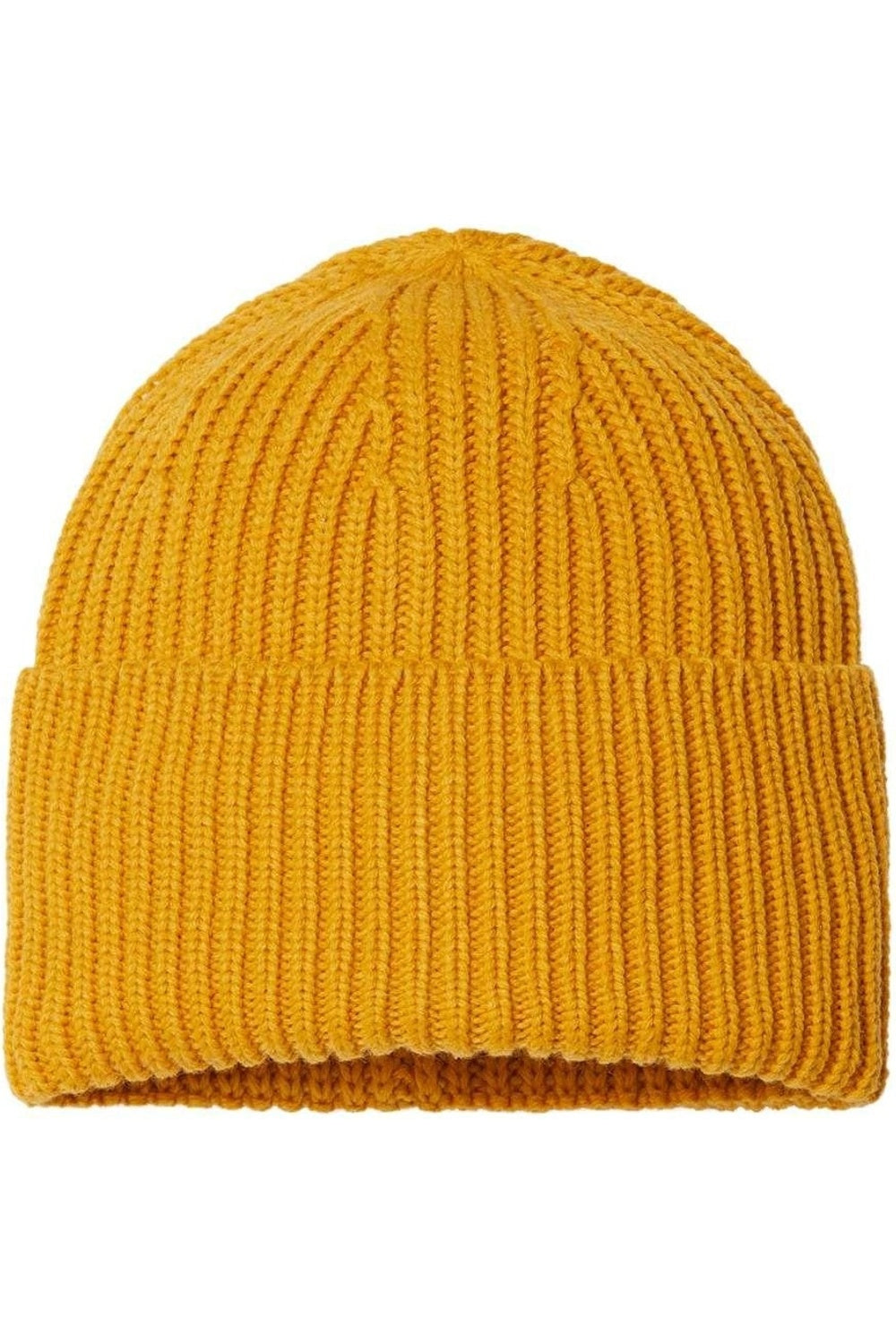 Atlantis Headwear Экологичная шапка-бини с манжетами из толстого рубчика, горчично-желтый 
Atlantis Headwear Экологичная шапка-бини с манжетами из толстого рубчика, горчично-желтый