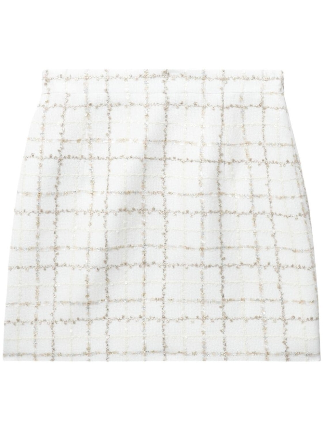 Alessandra Rich твидовая юбка мини с пайетками, белый
Alessandra Rich твидовая юбка мини с пайетками, белый