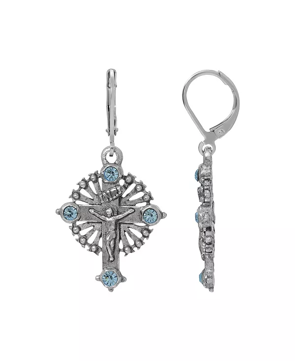 Серьги-Крестики цвета морской волны 2028, blue
Серьги-Крестики цвета морской волны 2028, blue