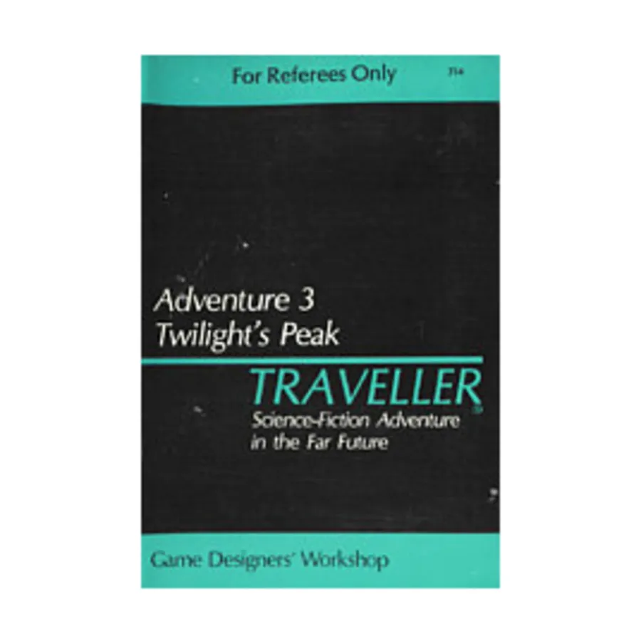 Модуль Adventure #3 - Twilight's Peak, Traveller - Adventures & Double Adventures
Модуль Adventure #3 - Twilight's Peak, Traveller - Adventures & Double Adventures