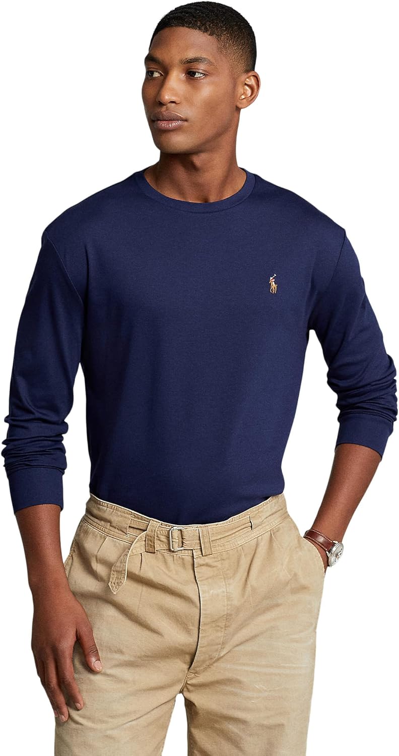 POLO RALPH LAUREN Мужская футболка с длинным рукавом Classic Fit Soft Touch, French Navy, Синий, POLO RALPH LAUREN Мужская футболка с длинным рукавом Classic Fit Soft Touch, French Navy
POLO RALPH LAUREN Мужская футболка с длинным рукавом Classic Fit Soft Touch, French Navy, Синий, POLO RALPH LAUREN Мужская футболка с длинным рукавом Classic Fit Soft Touch, French Navy