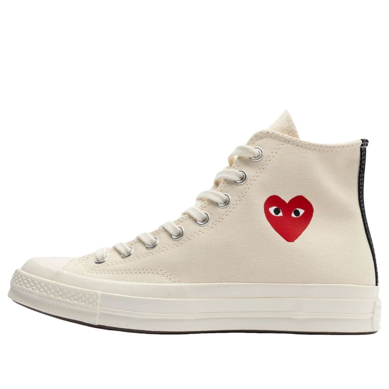 Converse x Comme des Garcons PLAY Chuck Taylor All Star 70 Hi 'Single Heart Milk'
Converse x Comme des Garcons PLAY Chuck Taylor All Star 70 Hi 'Single Heart Milk'