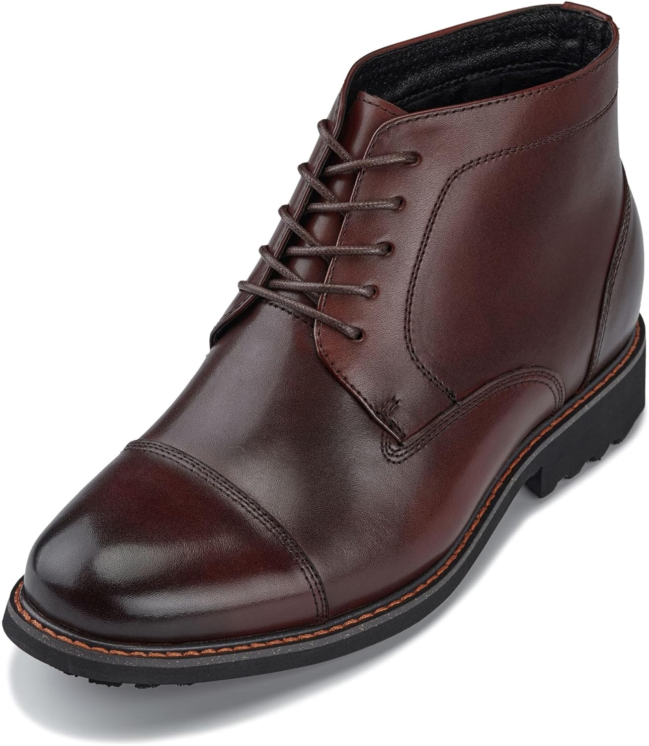 Мужские невидимые ботинки-поднятые CALTO - черные кожаные ботинки с шнуровкой и носком с крышкой, с внутренним искусственным мехом - увеличивают рост на 8 см - Y41083 - размер 6 D(M) США
Мужские невидимые ботинки-поднятые CALTO - черные кожаные ботинки с шнуровкой и носком с крышкой, с внутренним искусственным мехом - увеличивают рост на 8 см - Y41083 - размер 6 D(M) США