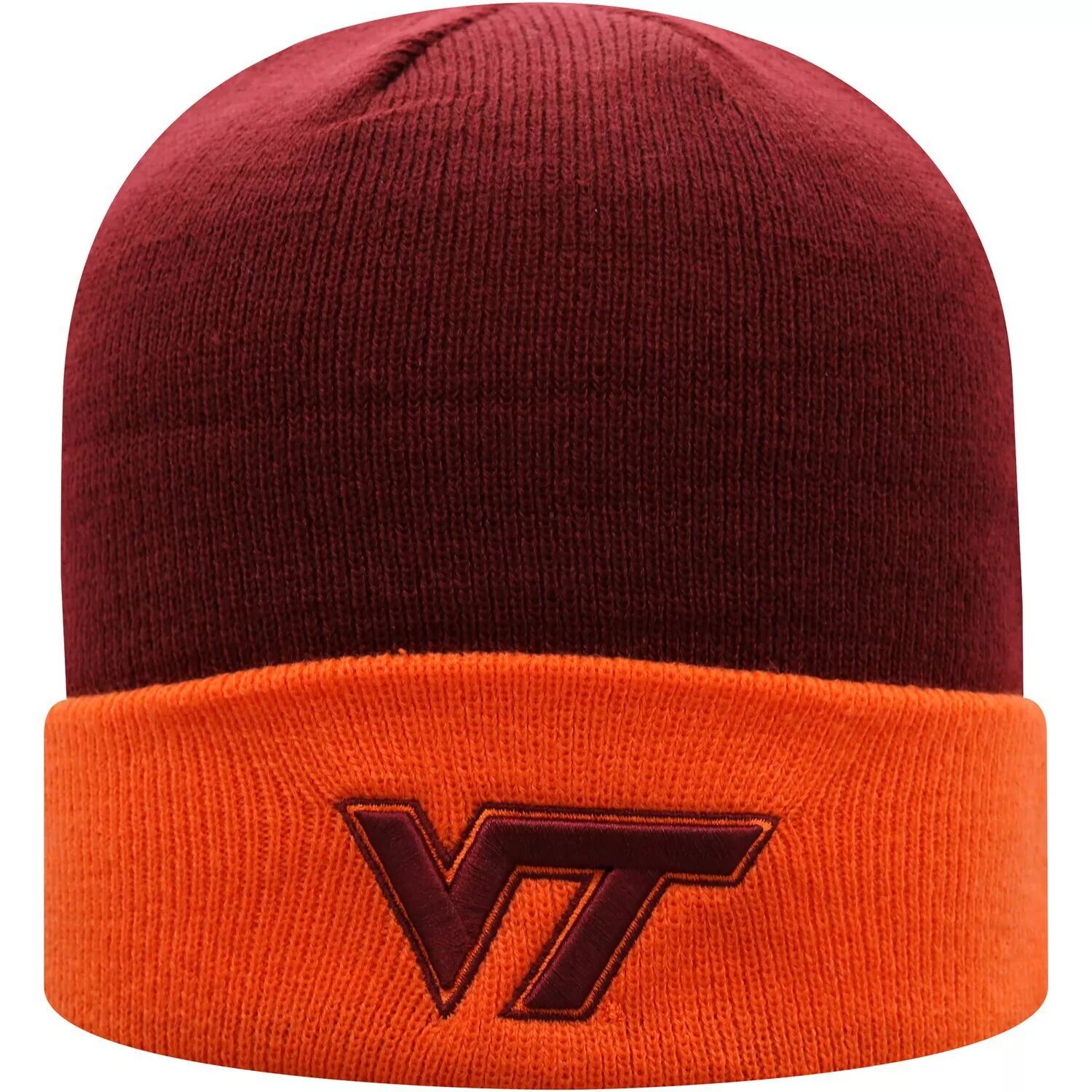 Мужская двухцветная вязаная шапка с манжетами Top of the World Maroon/Orange Virginia Tech Hokies Core
Мужская двухцветная вязаная шапка с манжетами Top of the World Maroon/Orange Virginia Tech Hokies Core