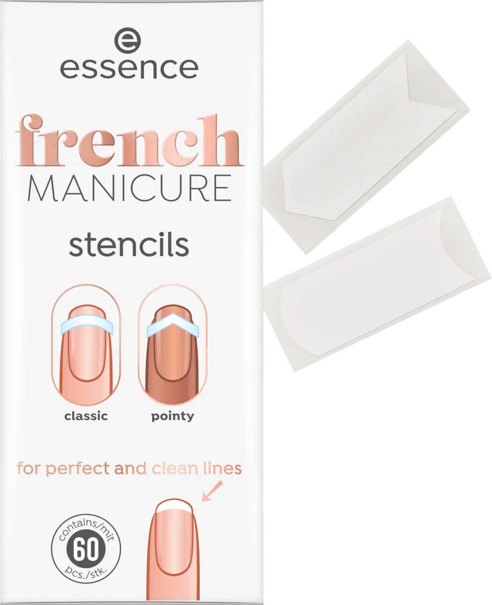 Nagelschablon Французский маникюр 01 Советы по французскому маникюру и amp Трюки 60ст. essence
Nagelschablon Французский маникюр 01 Советы по французскому маникюру и amp Трюки 60ст. essence