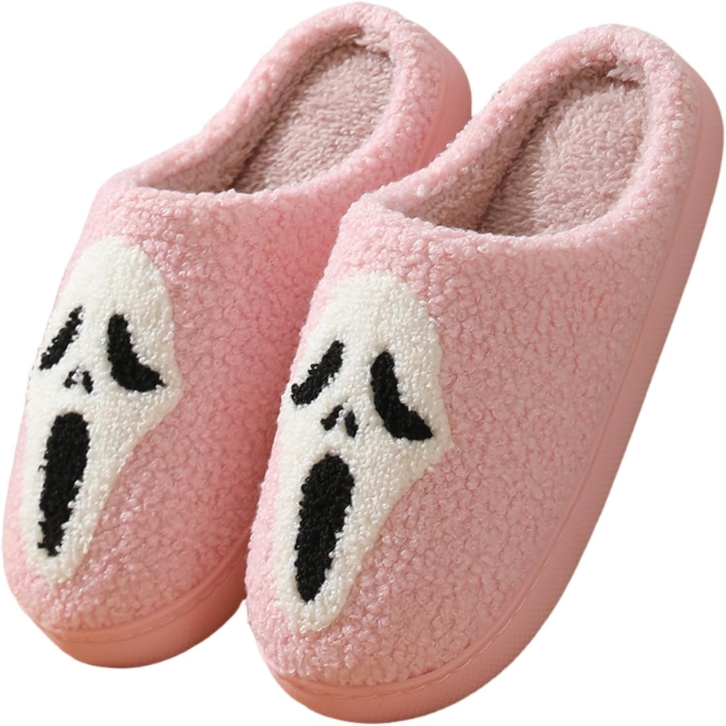 Тапочки FAYUEKEY с изображением страшных тыкв для женщин и мужчин, домашние тапочки с эффектом памяти, пушистые, на Хэллоуин, для спальни, розовый
Тапочки FAYUEKEY с изображением страшных тыкв для женщин и мужчин, домашние тапочки с эффектом памяти, пушистые, на Хэллоуин, для спальни, розовый