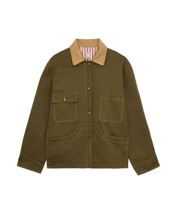 Хлопковая рабочая куртка Мельхиор Ines De La Fressange Paris, коричневый
Хлопковая рабочая куртка Мельхиор Ines De La Fressange Paris, коричневый