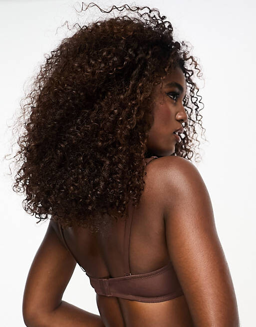 Коричневый формованный бюстгальтер без бретелек из микрофибры ASOS DESIGN
Коричневый формованный бюстгальтер без бретелек из микрофибры ASOS DESIGN