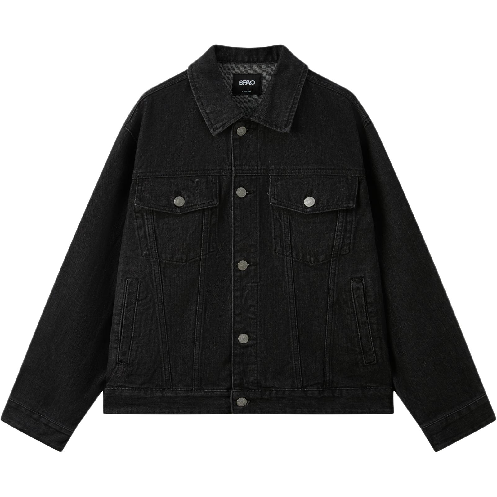Джинсовая куртка Unisex Lapel Moderate Straight Fit SPAO, черный (new version)
Джинсовая куртка Unisex Lapel Moderate Straight Fit SPAO, черный (new version)