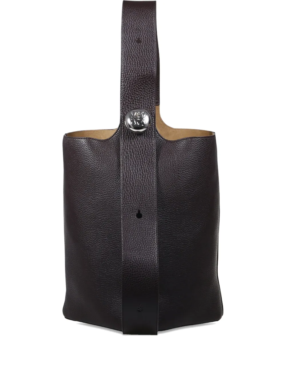 Большая сумка-тоут Pebble LOEWE, коричневый
Большая сумка-тоут Pebble LOEWE, коричневый